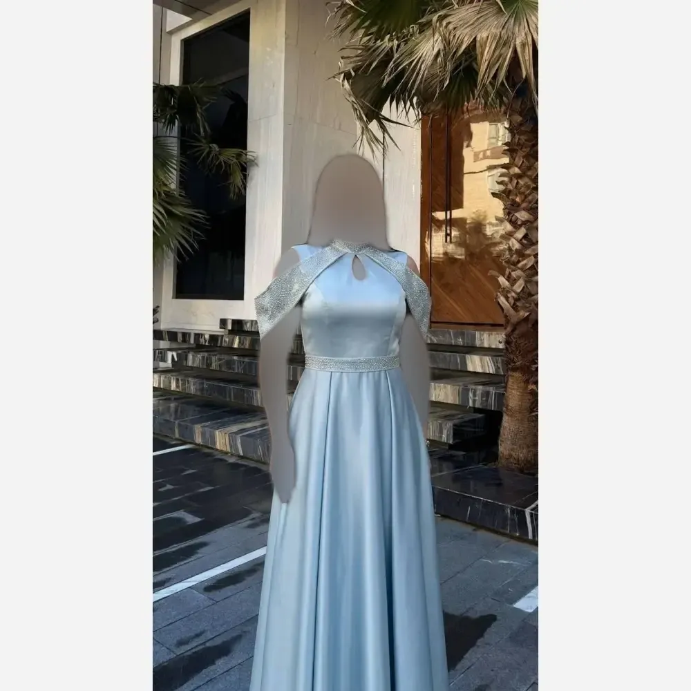 پیراهن زنانه مدل افسانه جنس ساتن ال ایکس قد 150