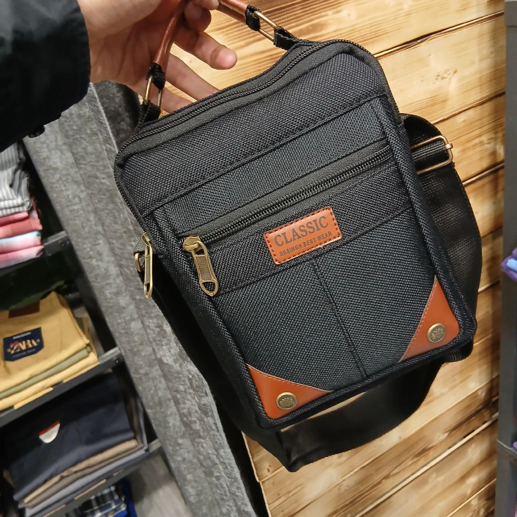 کیف دوشی مردانه چرم مصنوعی اسپرت ابعاد 24 در 18 سانتیمتر