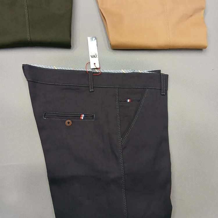 شلوار کتان مردانه کلاسیک نیم کشی فاق متوسط سایز 42 تا 58
