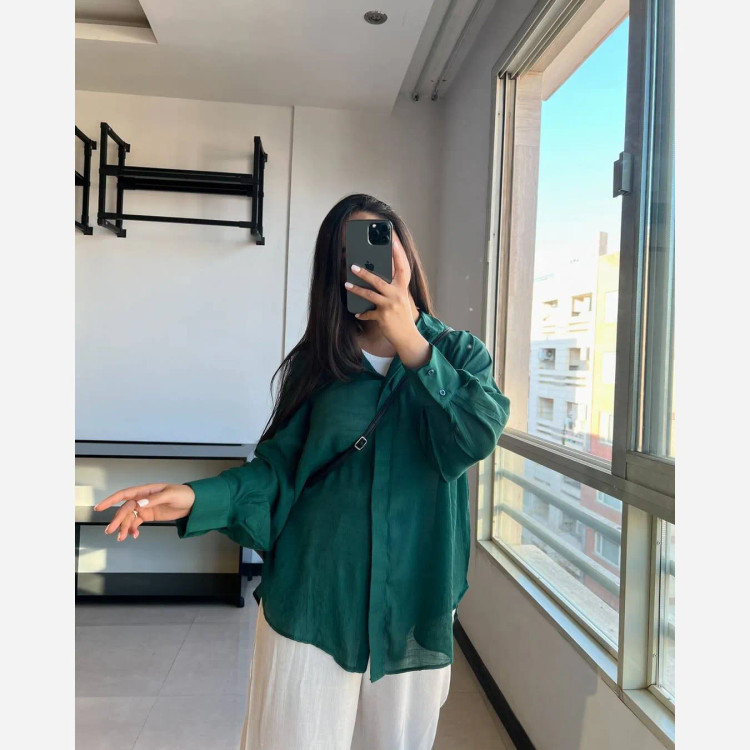 شومیز زنانه مدل مدادرنگی جنس وال اسلپ سایز 36 تا 46
