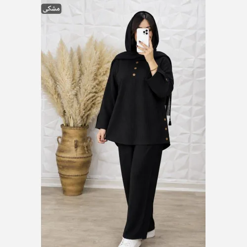 شومیز شلوار محرمی زنانه جنس شانتون سایز 38 تا 46