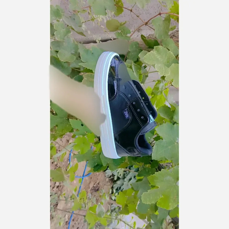 کفش ونس زارا زنانه زیره پلیمر سفید مشکی