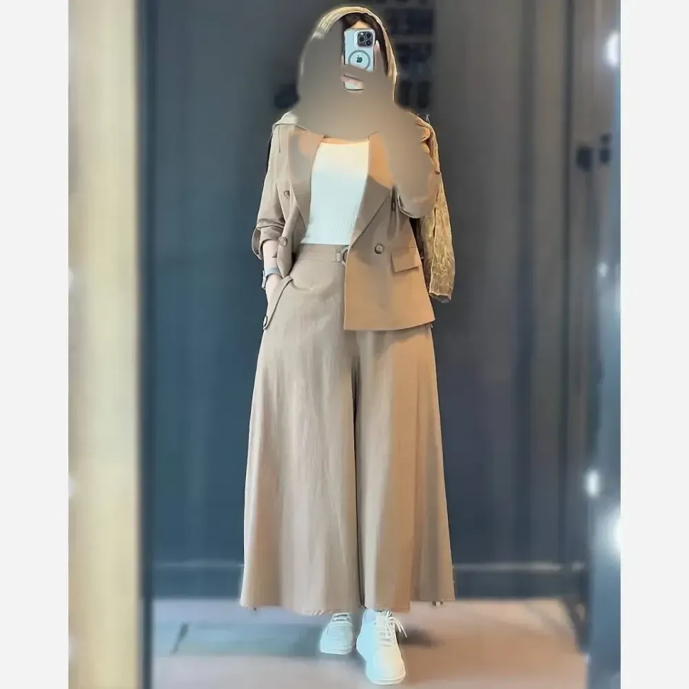 کت و شلوار لینن نچرال مدل نیکی