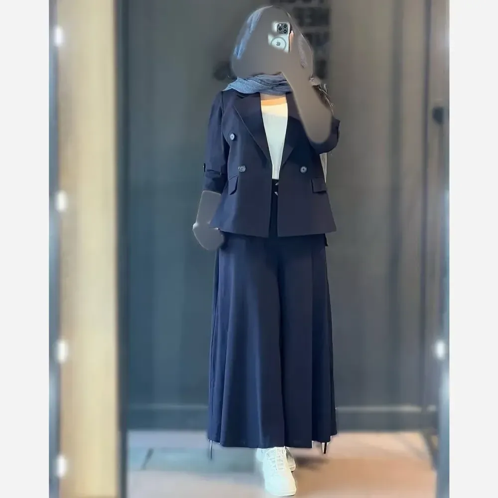 کت و شلوار لینن نچرال مدل نیکی