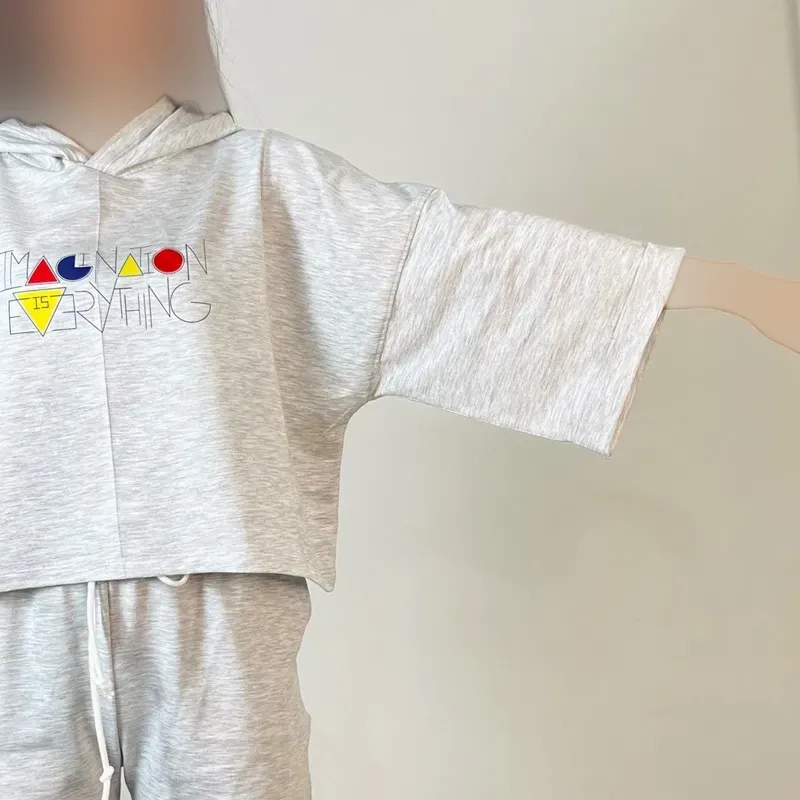 کراپ تیشرت باکسی چاپدار جنس گلکسی