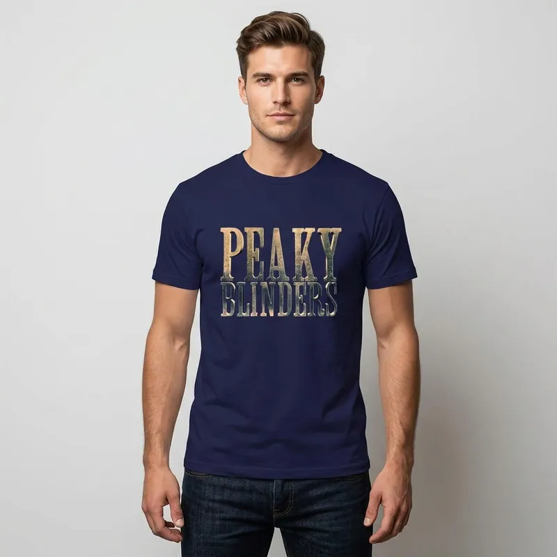 تیشرت آستین کوتاه یقه گرد مردانه مدل کلمه انگلیسی