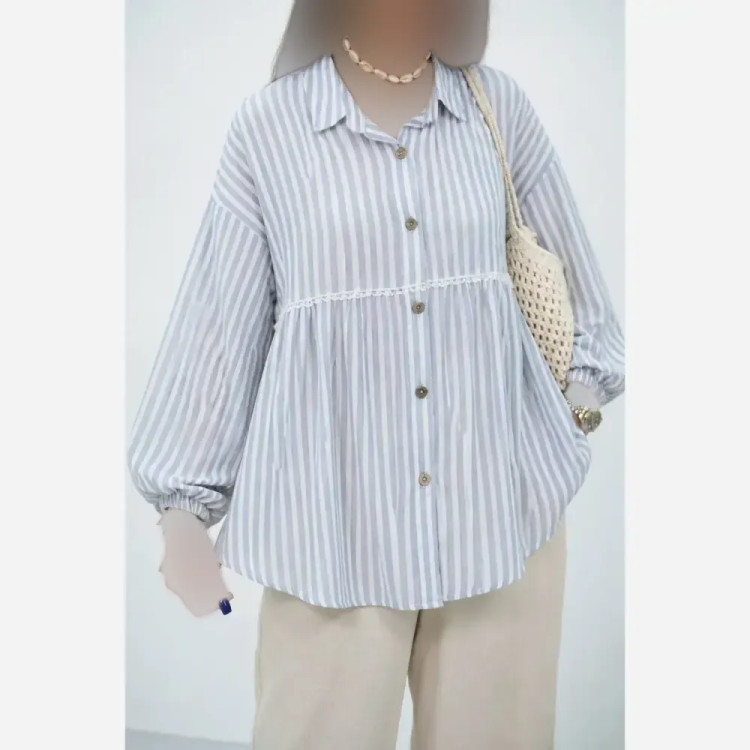 شومیز عروسکی آرتمیس لنین پنبه فری سایز