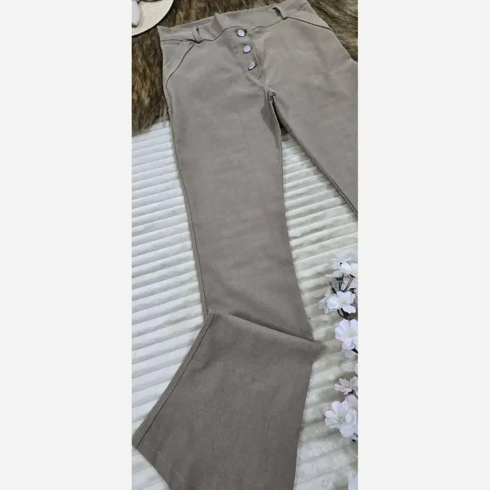 شلوار دمپا جلو دکمه کتان کش اعلا سایز 40 تا 50