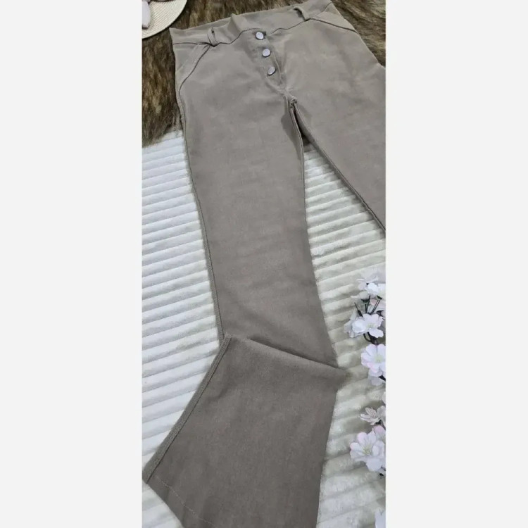 شلوار دمپا جلو دکمه کتان کش اعلا سایز 40 تا 50