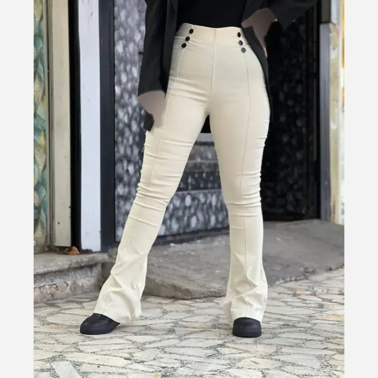 شلوار کتان دمپا شش دکمه کتان کش سایز 40 تا 50