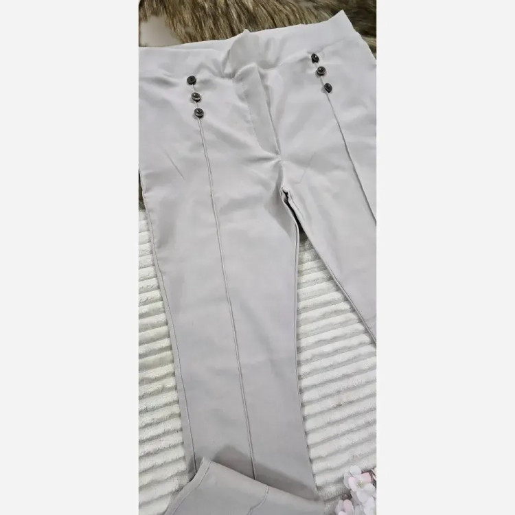 شلوار کتان دمپا شش دکمه کتان کش سایز 40 تا 50