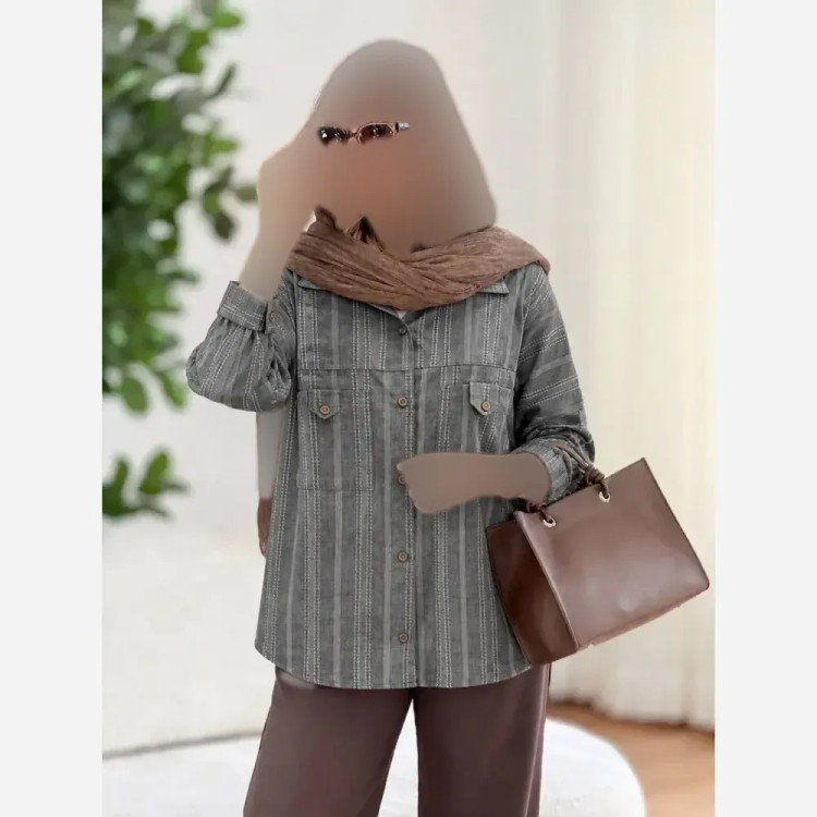 شومیز کوک دوزی پرنیا فری سایز رنگ بندی متنوع
