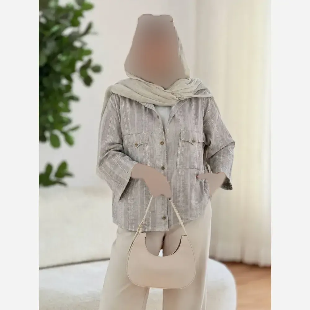 شومیز کوک دوزی پرنیا فری سایز رنگ بندی متنوع