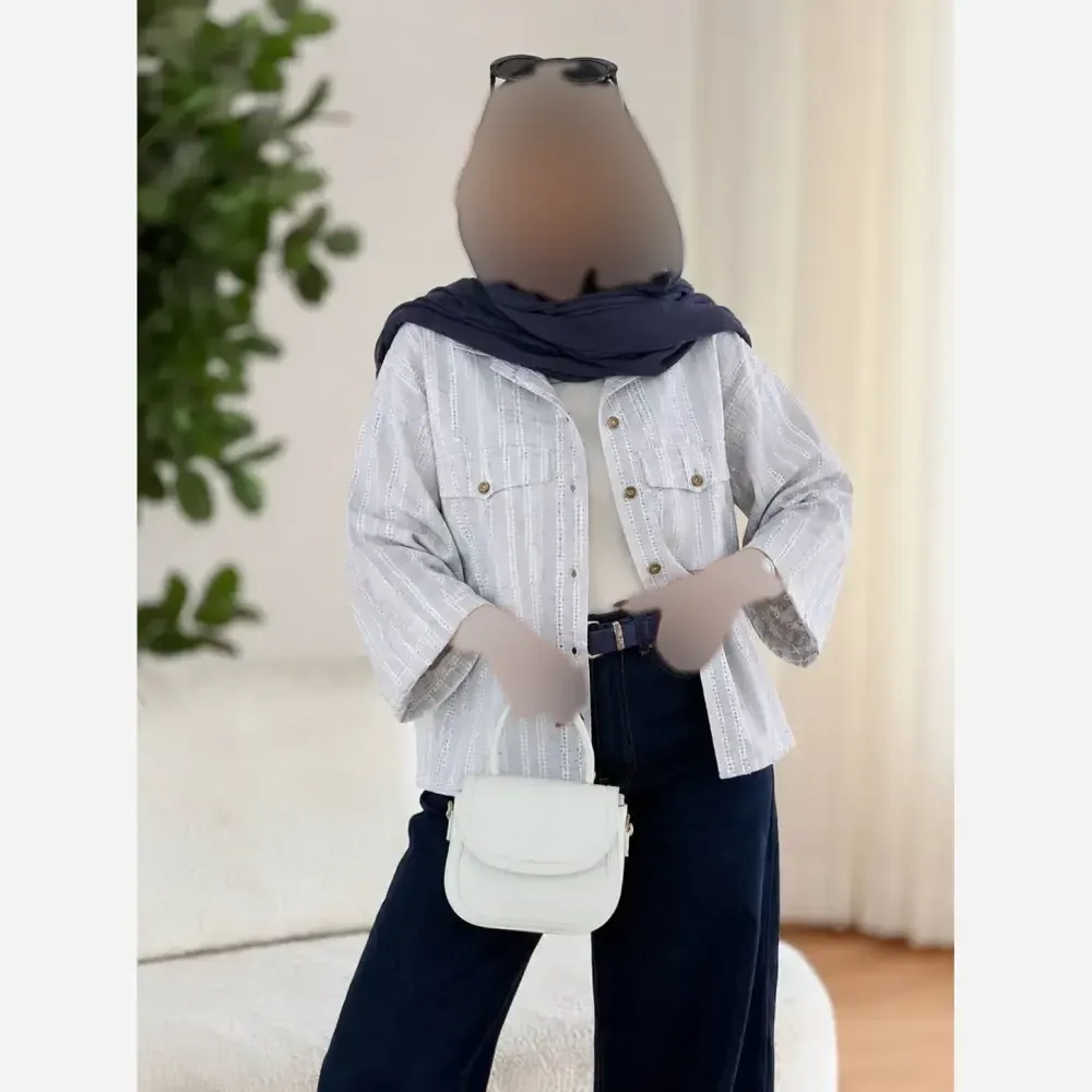 شومیز کوک دوزی پرنیا فری سایز رنگ بندی متنوع