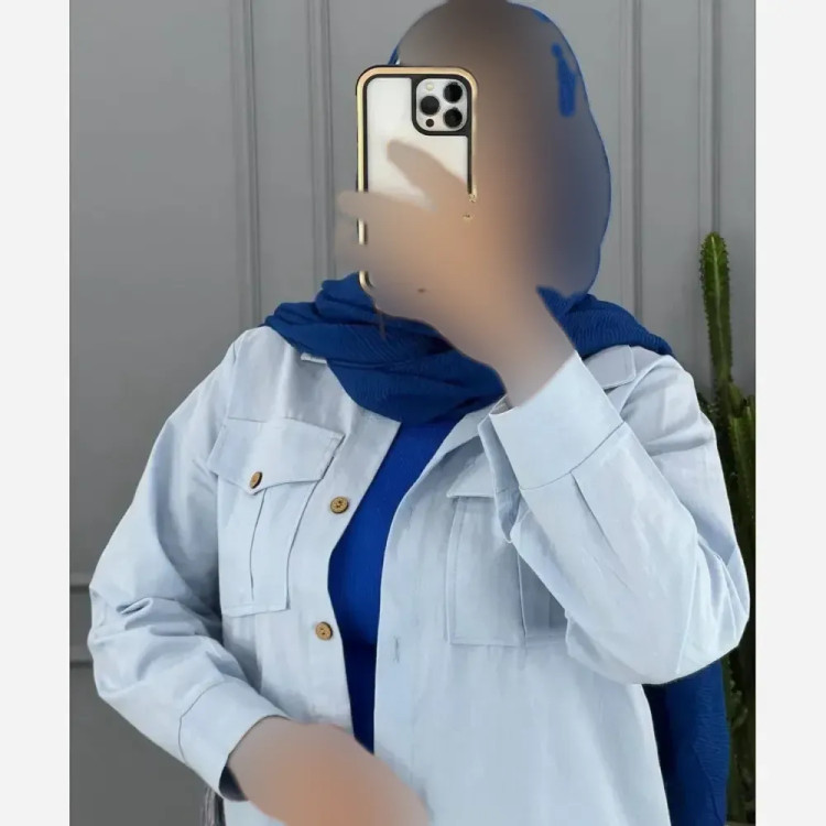 مانتو لنین دو جیب شومیز مانتویی فری سایز لنین نچرال اعلا