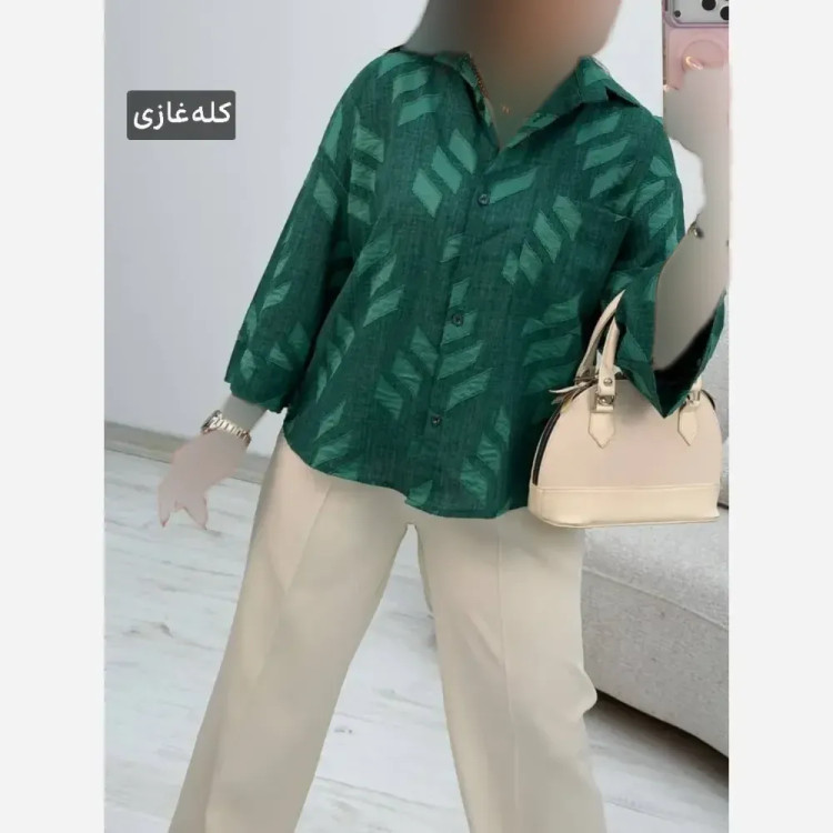 شومیز باکسی شانتون سوین فری سایز 38 تا 46