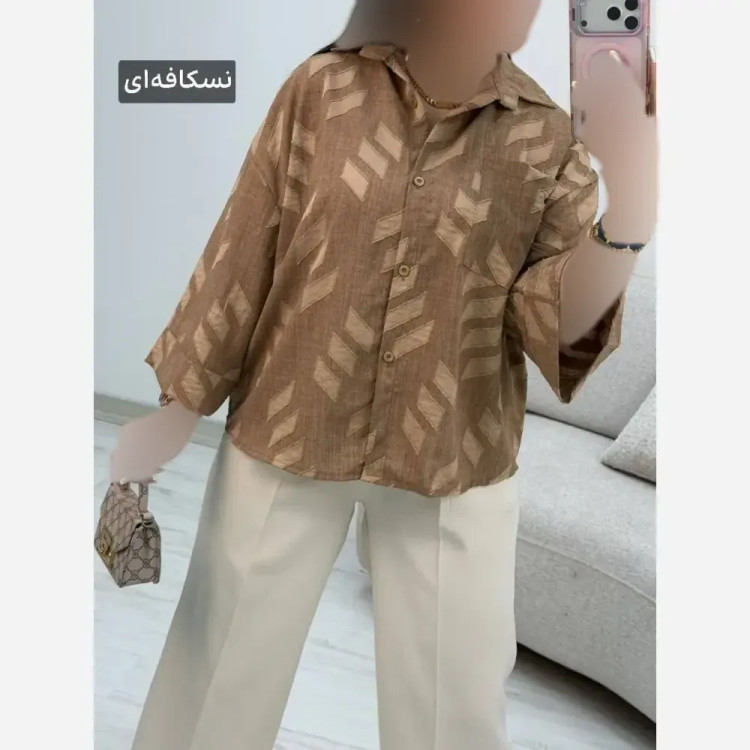 شومیز باکسی شانتون سوین فری سایز 38 تا 46