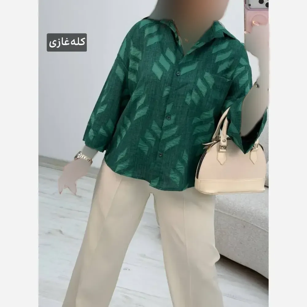 شومیز باکسی شانتون سوین فری سایز 38 تا 46