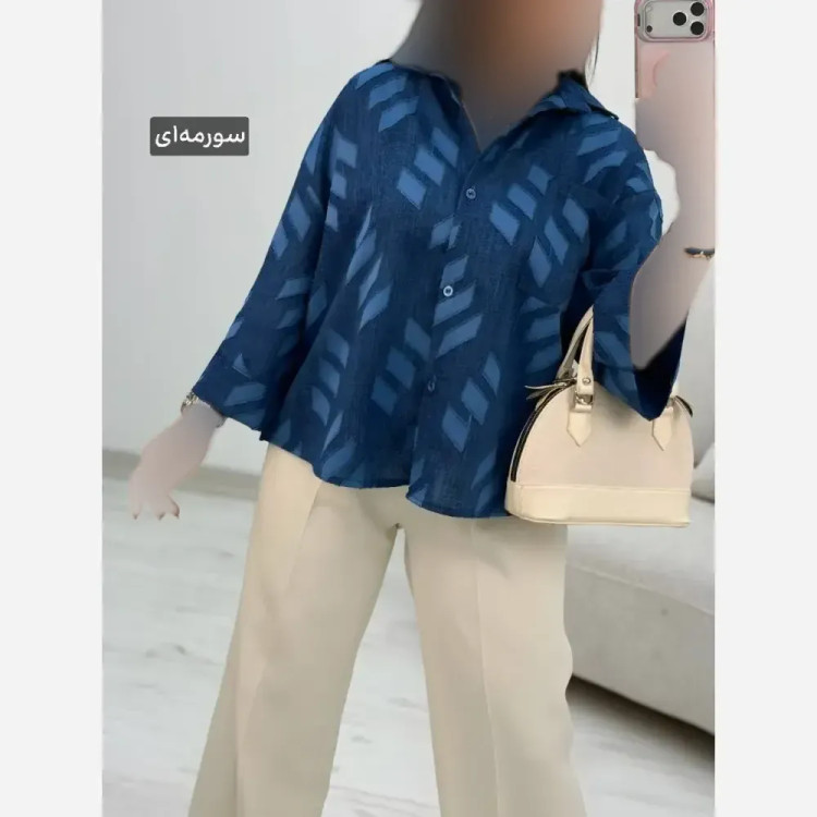 شومیز باکسی شانتون سوین فری سایز 38 تا 46
