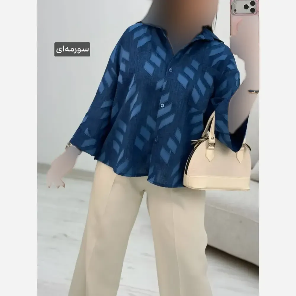 شومیز باکسی شانتون سوین فری سایز 38 تا 46