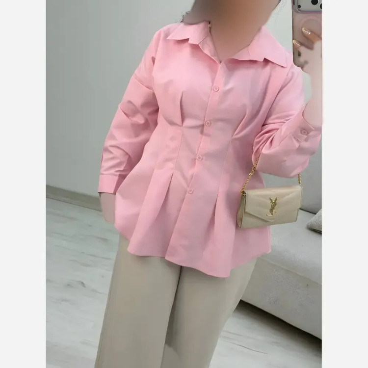 شومیز عروسکی ملون جنس پری خنک و سبک فری سایز