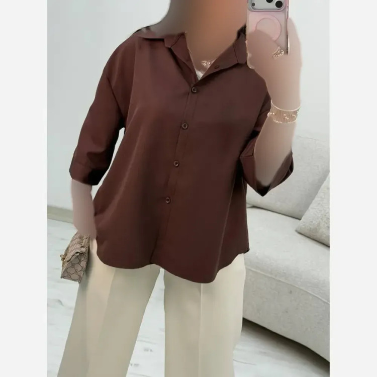شومیز پاستیلی وانیا جنس پری خنک و سبک فری سایز 38 تا 48