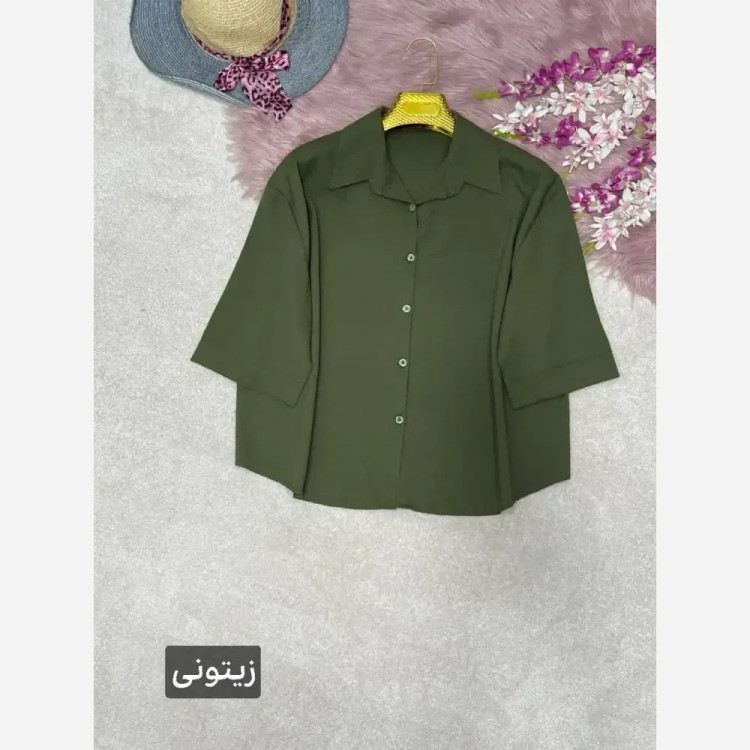 شومیز پاستیلی وانیا جنس پری خنک و سبک فری سایز 38 تا 48