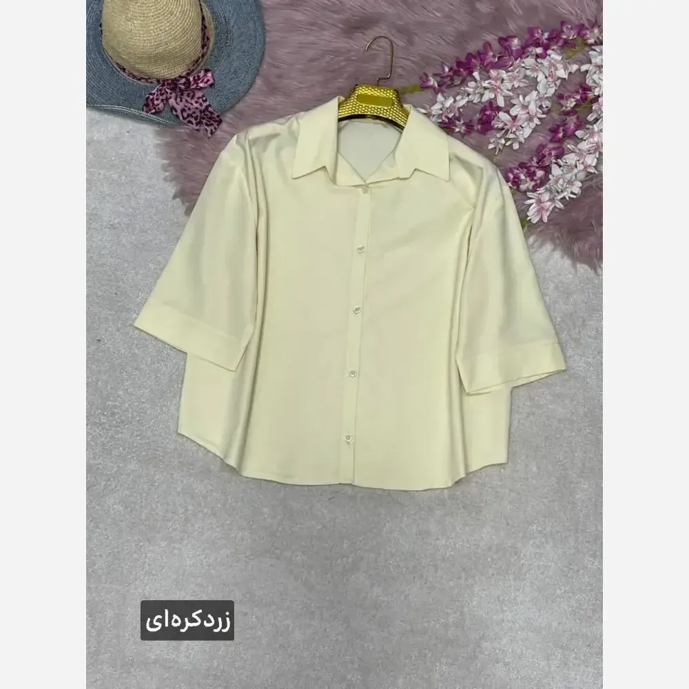 شومیز پاستیلی وانیا جنس پری خنک و سبک فری سایز 38 تا 48