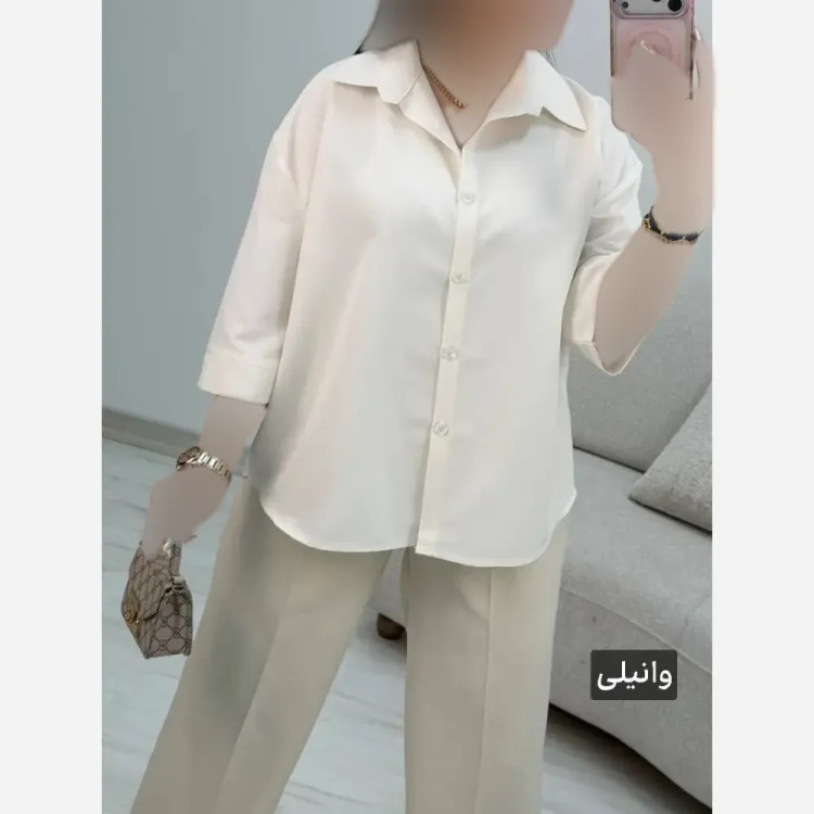 شومیز پاستیلی وانیا جنس پری خنک و سبک فری سایز 38 تا 48