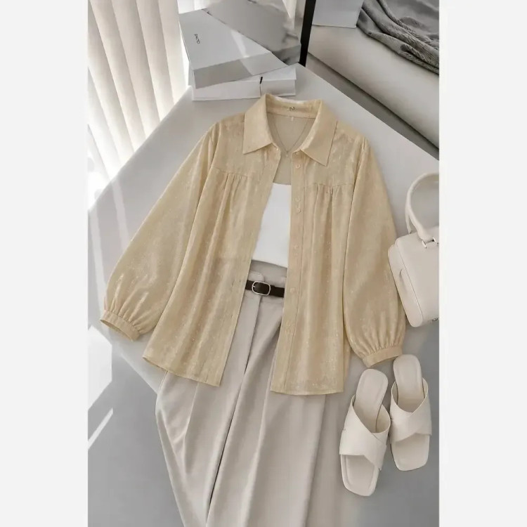 شومیز نگینی مهتا جنس شیشه ای نگین کوبی شده فری سایز