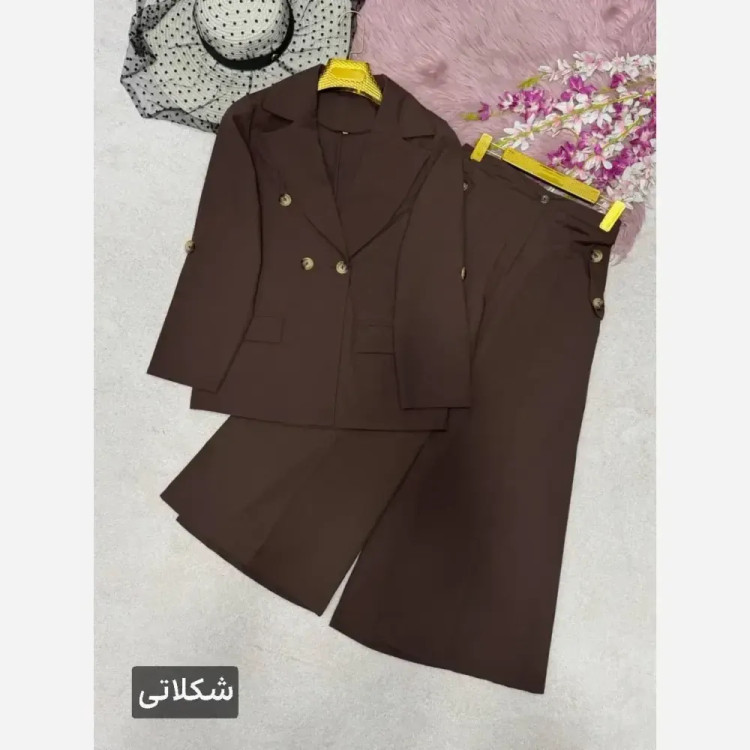 کت و شلوار لنین زنانه مدل رویا رنگی سایز بندی متنوع