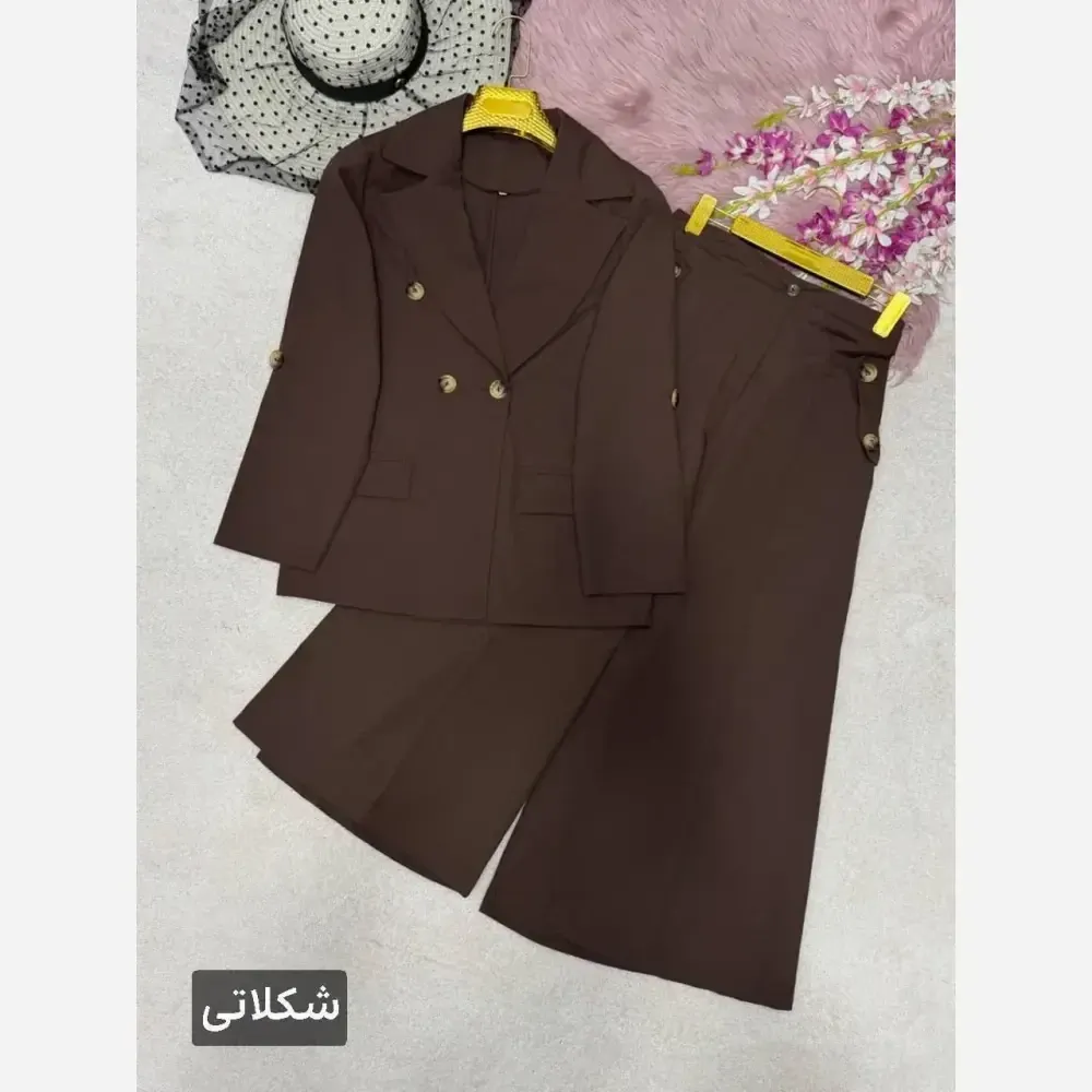 کت و شلوار لنین زنانه مدل رویا رنگی سایز بندی متنوع
