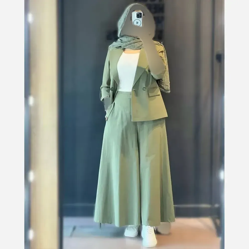 کت و شلوار لنین زنانه مدل رویا رنگی سایز بندی متنوع