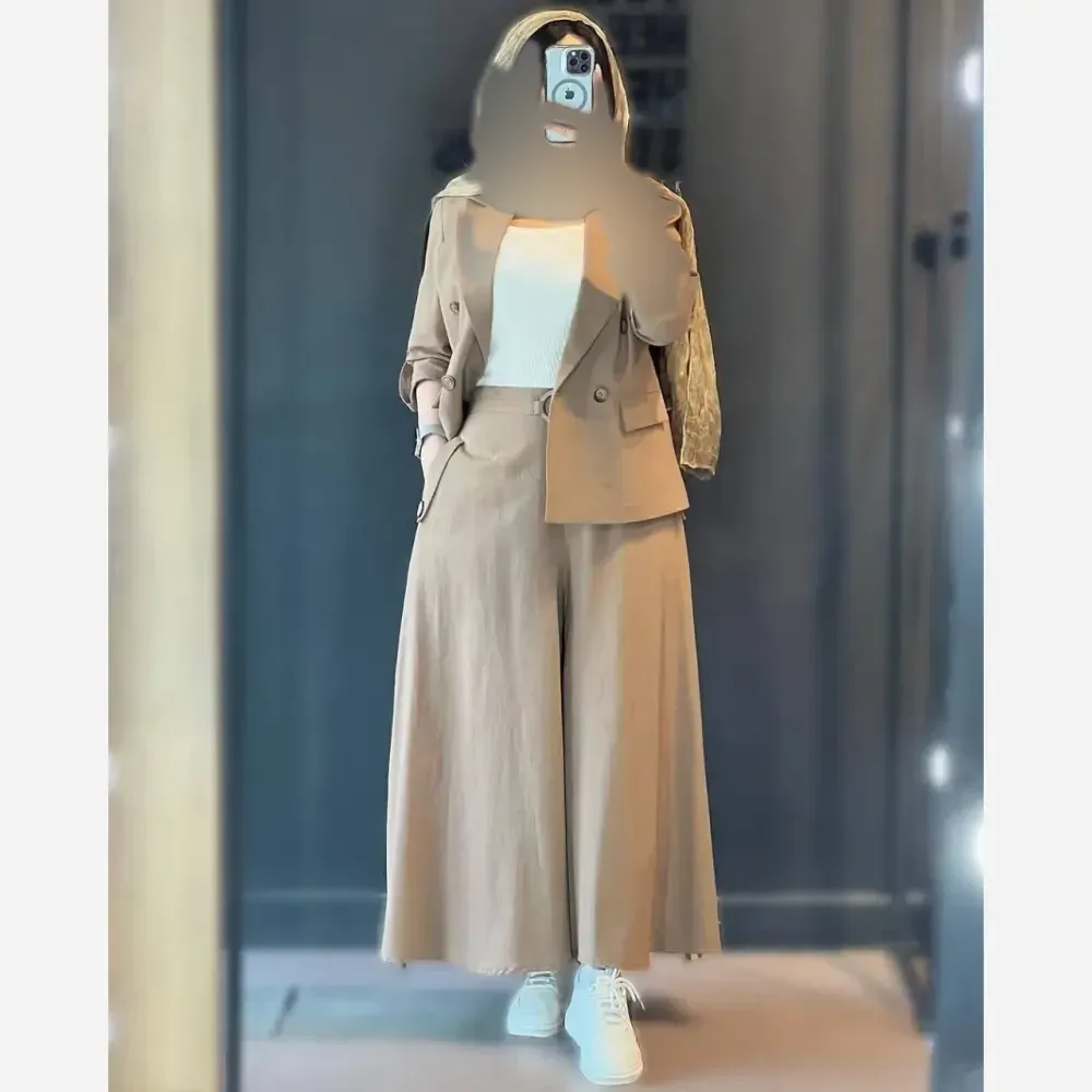 کت و شلوار لنین زنانه مدل رویا رنگی سایز بندی متنوع
