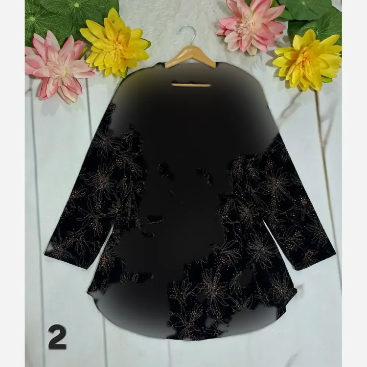 تونیک زنانه استرچ قواره دار کمربنددار فری سایز مناسب سایز 38 تا 52