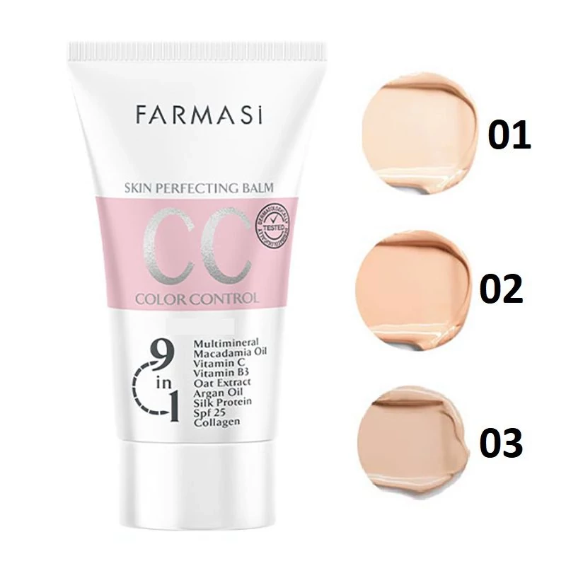 سی سی کرم فارماسی اورجینال SPF25 حاوی 9 ماده مؤثره حجم 50 میل | اصلاح رنگ و مراقبت از پوست