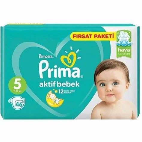 پوشک پریما پمپرز آوانتاژ ترک سایز 5 بسته 46 عددی()