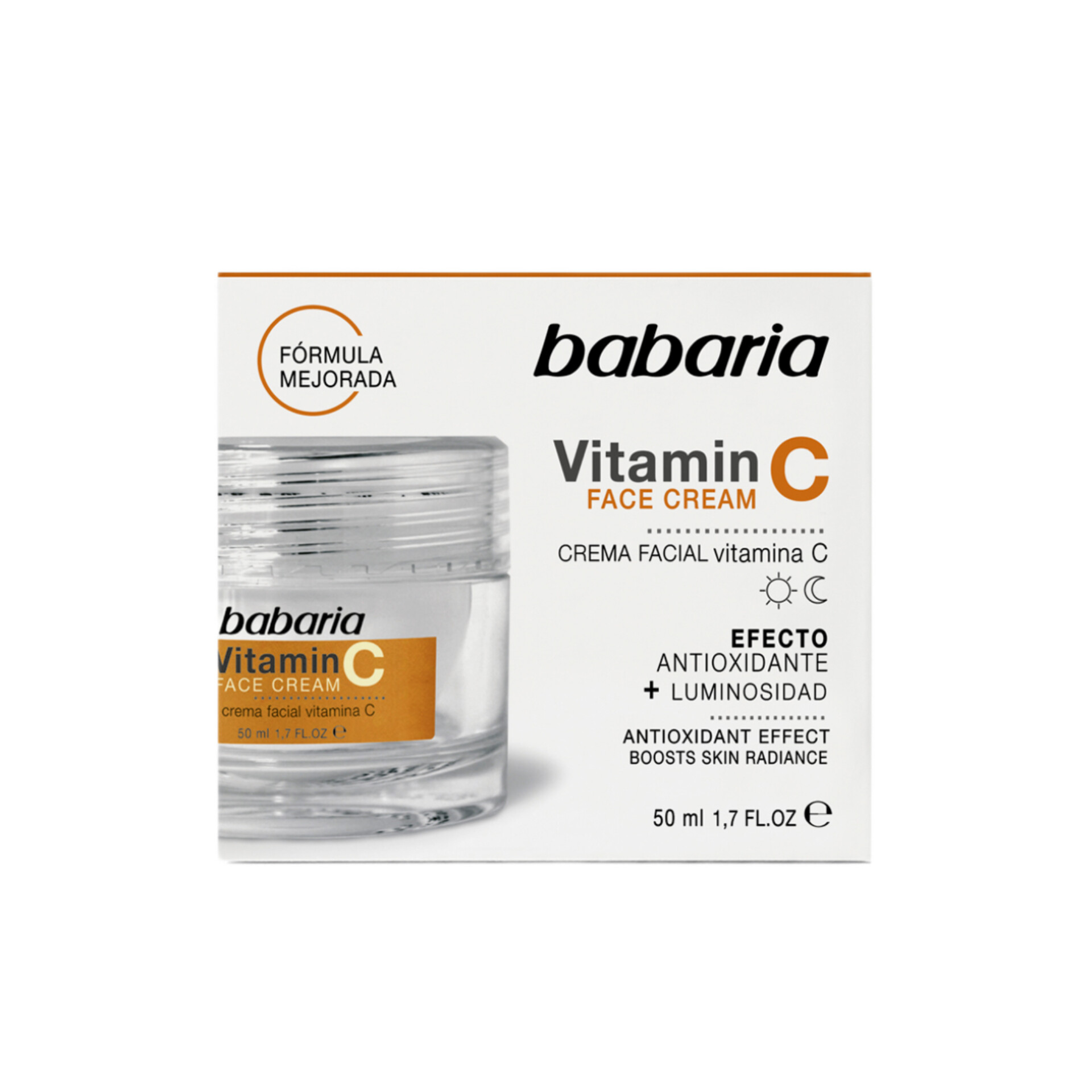 کرم صورت باباریا حاوی ویتامین C حجم 50 میل اورجینال Babaria Vitamin C Face Cream 50ml