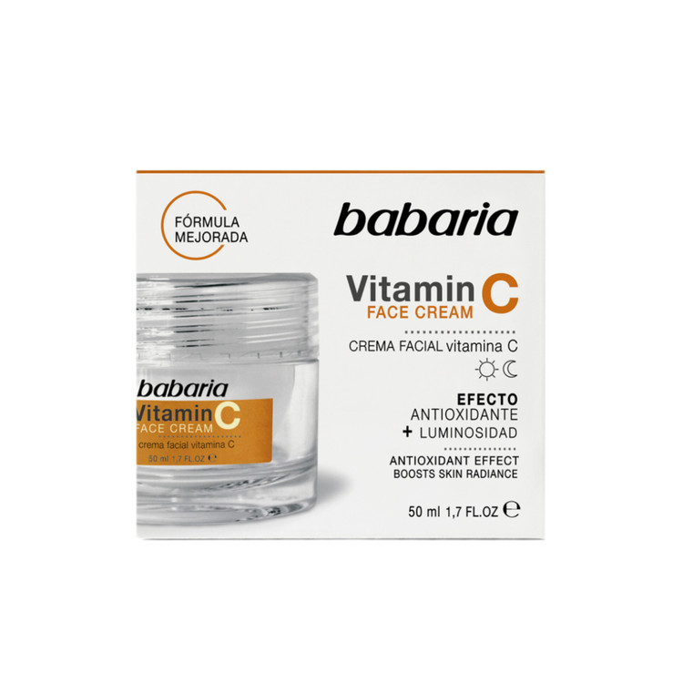 کرم صورت باباریا حاوی ویتامین C حجم 50 میل اورجینال Babaria Vitamin C Face Cream 50ml