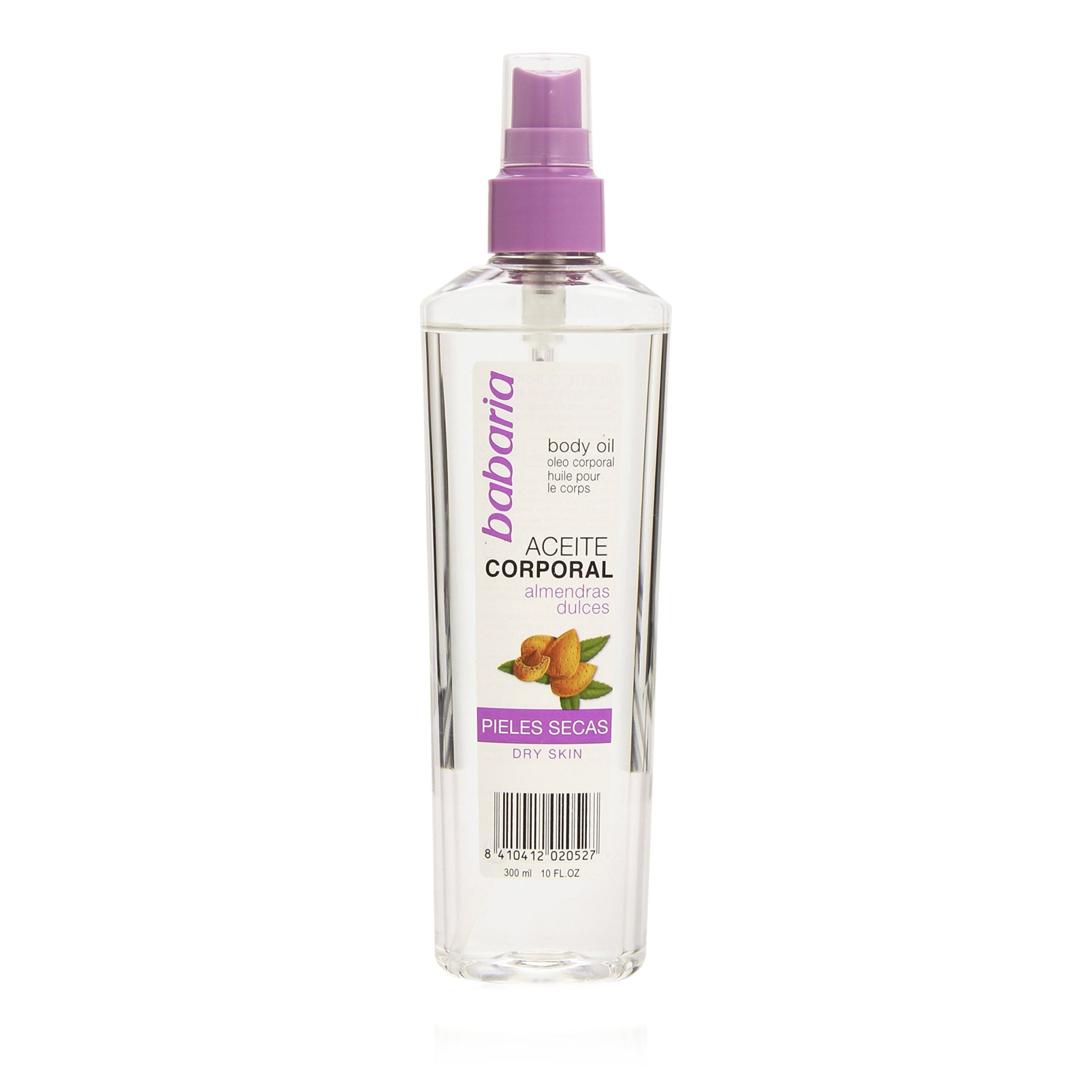روغن بدن باباریا با عصاره بادام شیرین پوست خشک (Babaria Sweet Almond Body Oil Dry Skin) باباریا حجم 300 میل اورجینال