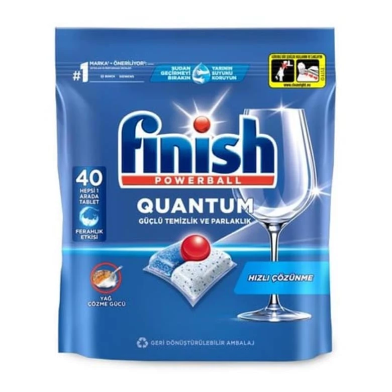 قرص ماشین ظرفشویی فینیش مدل کوانتوم بسته 40 عددی Finish Powerball