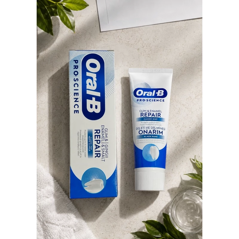 خمیر دندان ترمیمکننده مینا و لثه اورال بی Pro-Science Repair Gum &amp; Enamel Repair حجم 75 میلیلیتر اورجینال | ترمیم