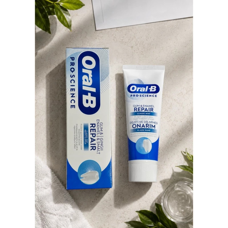 خمیر دندان ترمیمکننده مینا و لثه اورال بی Pro-Science Repair Gum & Enamel Repair حجم 75 میلیلیتر اورجینال | ترمیم