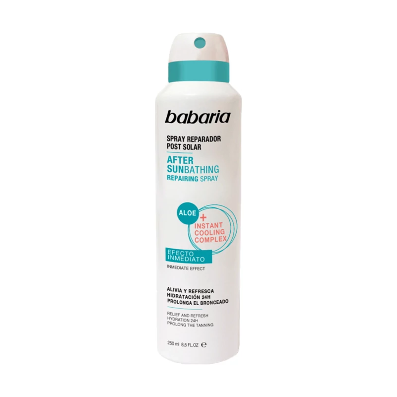 اسپری ترمیمکننده پس از آفتاب باباریا حجم 250 میل اورجینال Babaria After Sun Repairing Spray 250ml | خنککننده و رطوبتر