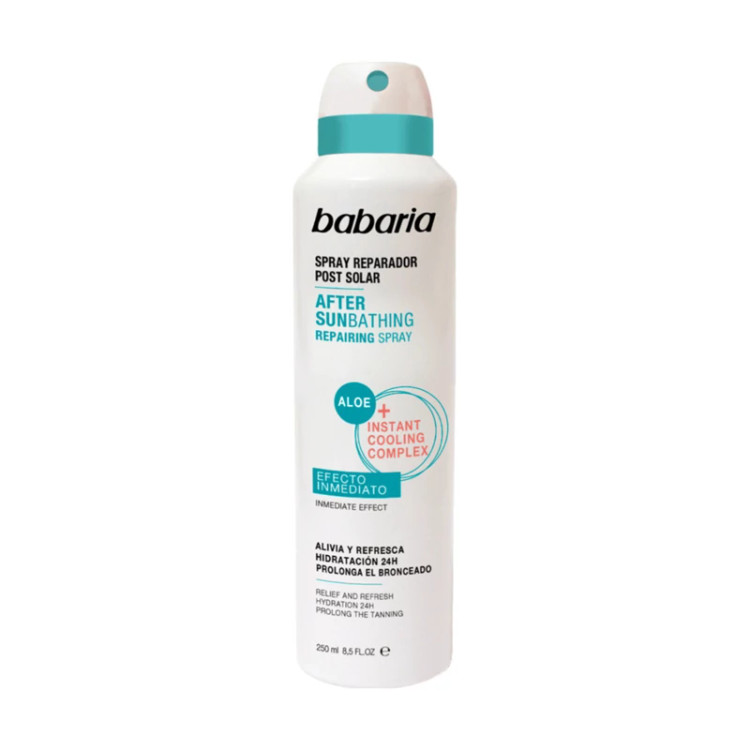 اسپری ترمیمکننده پس از آفتاب باباریا حجم 250 میل اورجینال Babaria After Sun Repairing Spray 250ml | خنککننده و رطوبتر