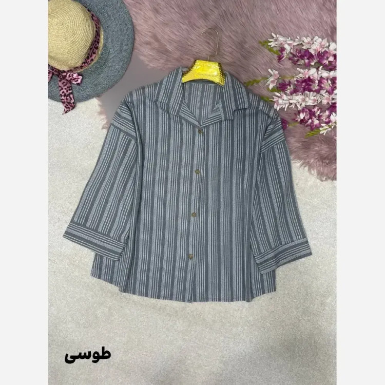 کت شلوار زنانه لنین پلاس مدل بهار رنگ مشکی شکلاتی نسکافه ای