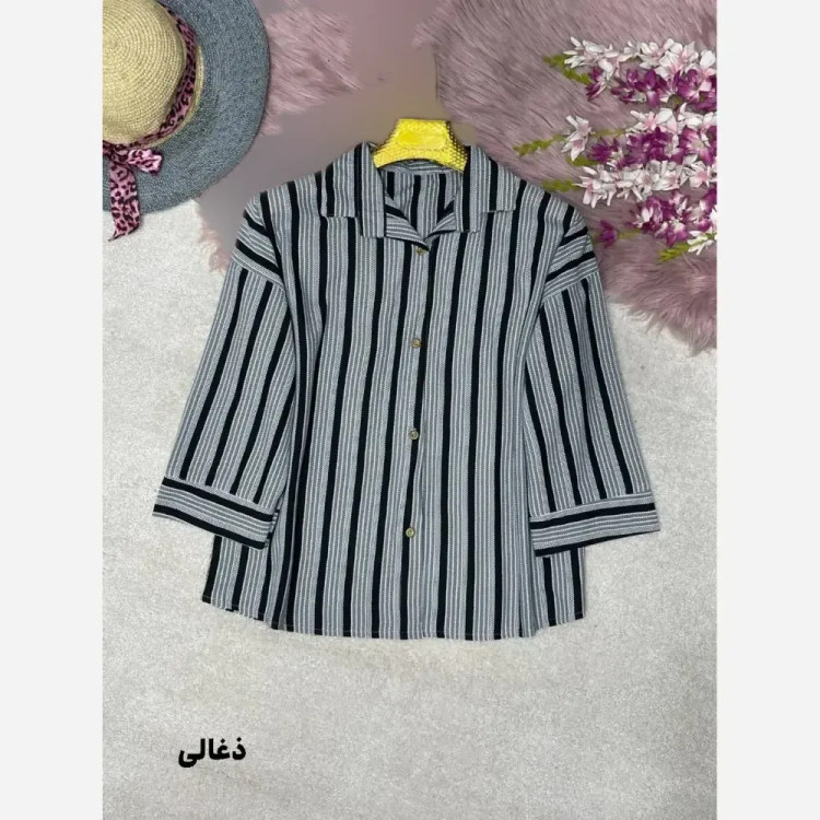 کت شلوار زنانه لنین پلاس مدل بهار رنگ مشکی شکلاتی نسکافه ای