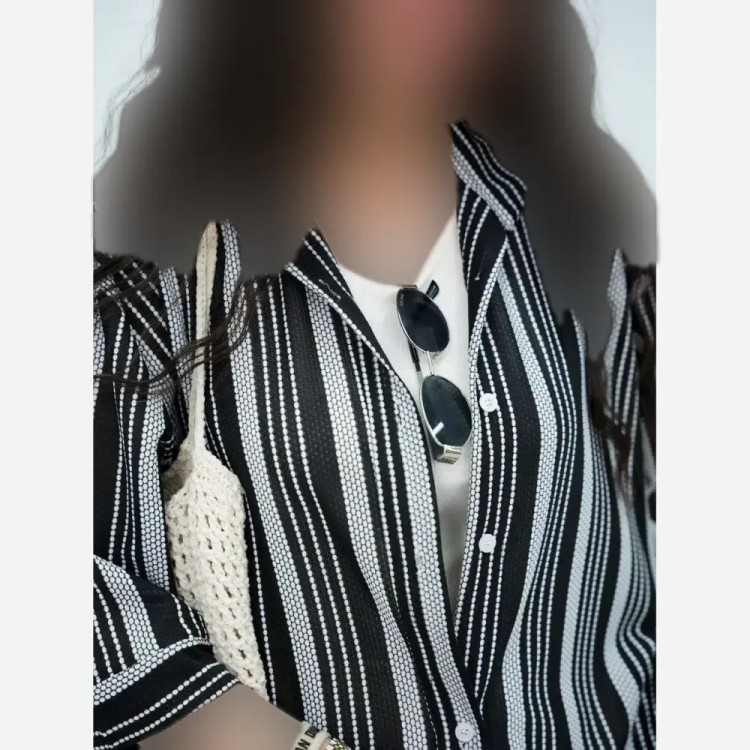 کت شلوار زنانه لنین پلاس مدل بهار رنگ مشکی شکلاتی نسکافه ای