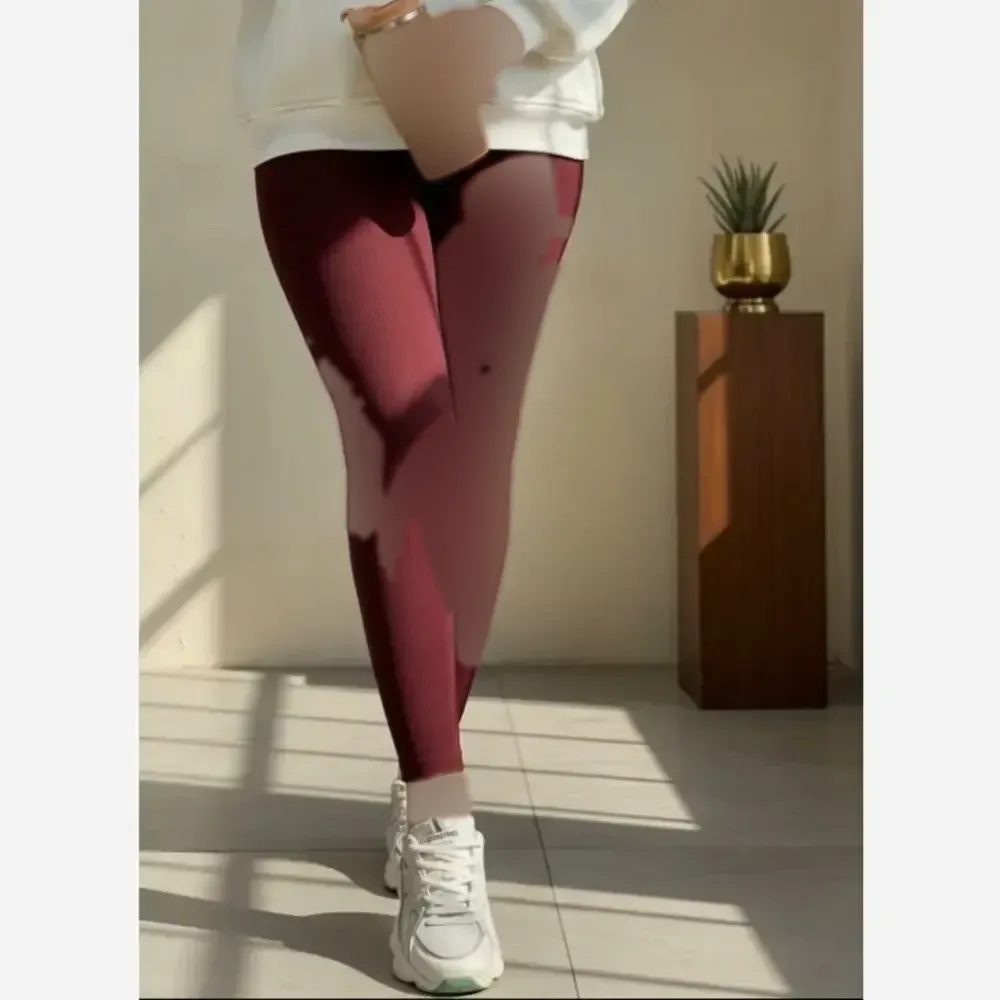 لگ کبریتی زنانه قد 90 رنگ زرشکی سایز M جنس کبریتی تمام کش