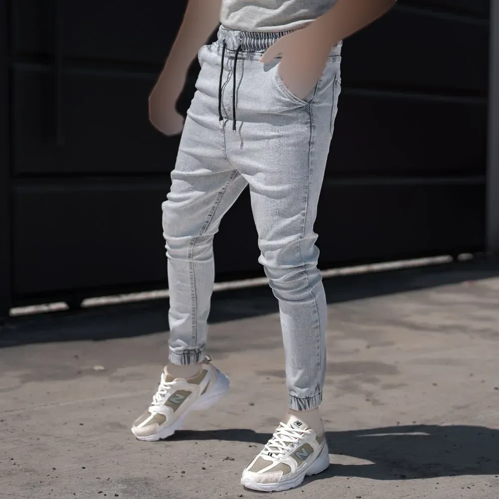 شلوار جاگر دمپاکش کیفیت عالی جین اصلی